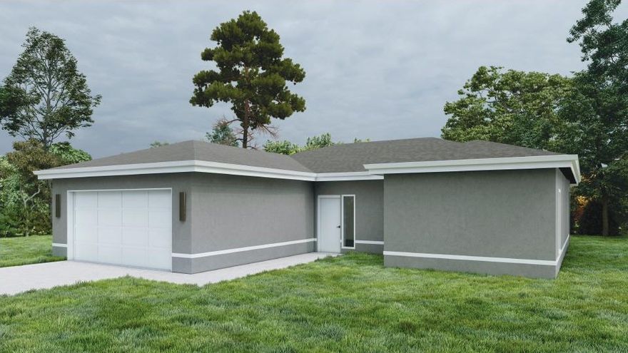 Single-family home rendering, Florida