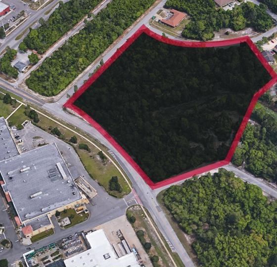 Aerial view of a development site in Deltona, Florida