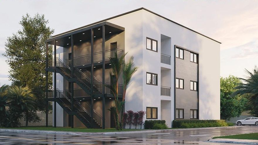 Rendering of a multifamily building in Deltona, Florida